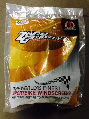 Zero gravity sr series windscreen smoke 20-112-02 new!
