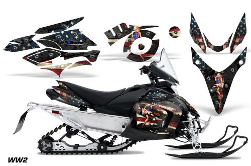 Amr racing yamaha phazer rtx gt snowmobile decal sled graphic kit 07-16 ww2