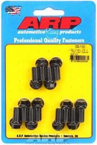 Arp header bolts hex head 3/8&#034; wrench custom 450 black oxide chevy sb setof12
