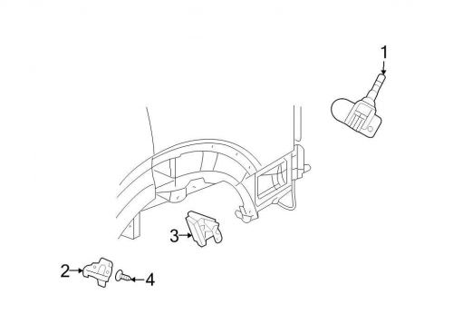 Oem dodge tire pressure monitoring system sensor transponder 56029360ac image 2