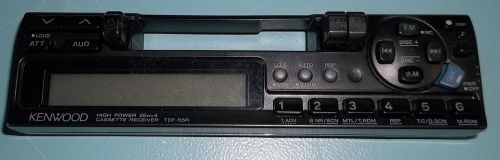 Kenwood am-fm cassette receiver detachable faceplate tdf-55r