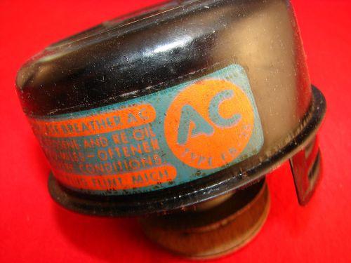 Ac fb-26 nos oil cap 1957 1958 ford 6 cylinder only original decal in box