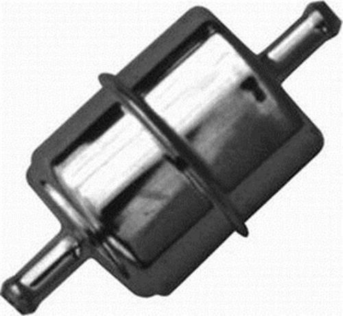 Gas / fuel filter inline 3/8 with washable replaceable element anodized aluminum