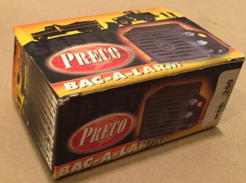 Preco bac-a-larm 250 pro 12-24 vdc back up alarm tone nos