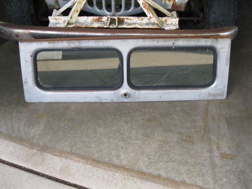 56 willys station wagon upper tailgate hatch liftgate window assembly