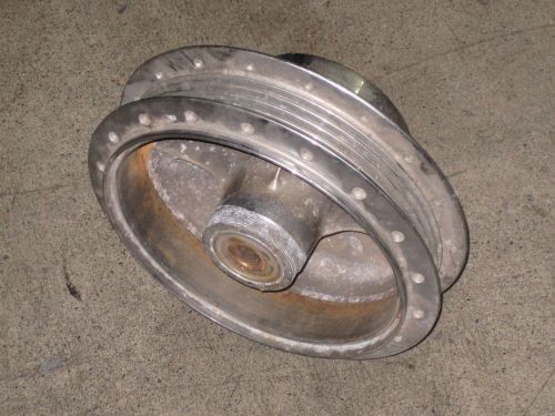 Triumph pre-unit rear brake drum hub chrome plated