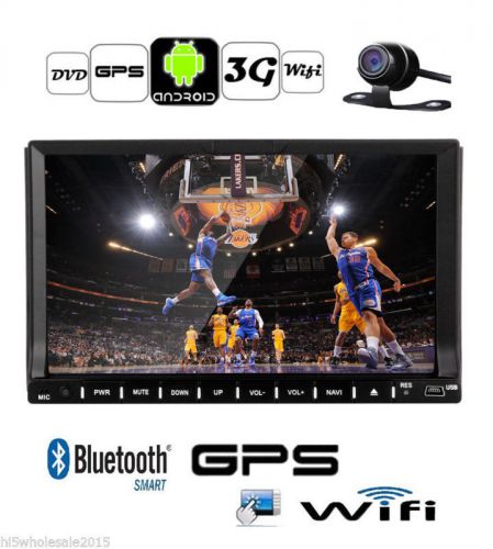 2 din 7" android 4.4 quad-core gps car stereo dvd player 3g-wifi mirror link+cam