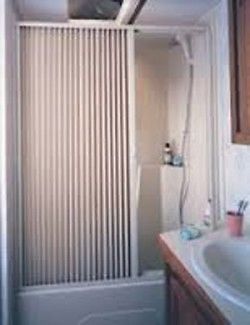 Irvine -rv- pleated shower door