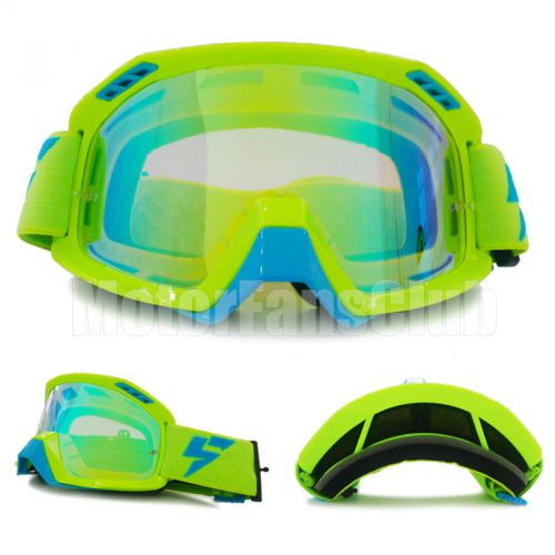 Revo lens green motorcycle motocross atv off road helmet goggles sports glasses