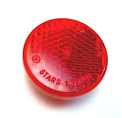 Alfa fiat lancia maserati 2 x round rear reflector stars nos