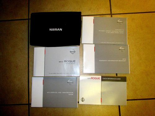 2013 nissan rogue owners manual  owner set w/case new