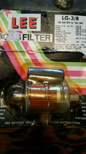 Vintage lee gas filter 1957-1970 chevrolet buick cadillac oldsmobile pontiac