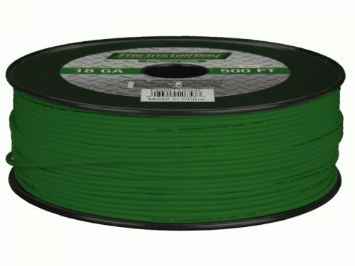Metra install bay pwgn18500 primary wire w/ 18 gauge green 500 feet cables new