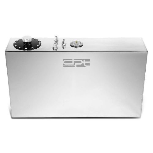 Buy 17 GALLON TOPFEED POLISHED ALUMINUM RACE DRIFT SLIM FUEL CELL TANK+LEVEL SENDER in Rowland