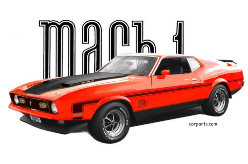 Auto art t-shirt '72 mach 1 mustang
