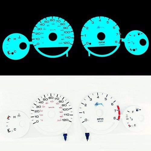 El glow gauge indiglo dash cluster gauge for dodge neon 2000-2005 at/mt