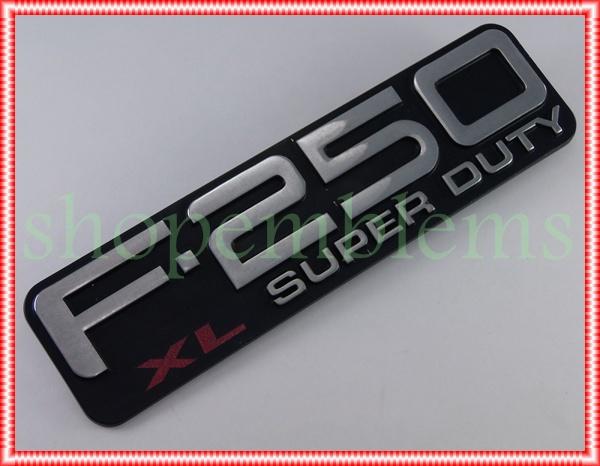 Ford 99-03 f250 f-250 super duty xl fender emblem nameplate badge 00 01 02 oe v8