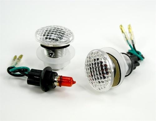 Micro slim motorcycle transparent fairing signals indicators