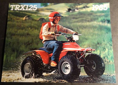 Vintage original 1985 honda trx125 sales brochure 4 pages  (654)