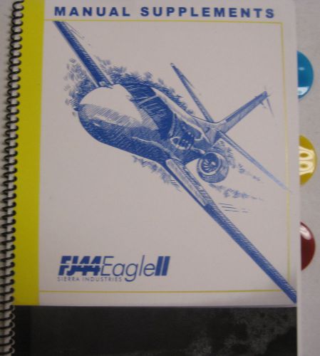Fj 44 eagle ii original manual supplements to citation 500/501 flight manual
