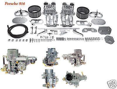 914 dual weber 44idf carb kit w/air cleaners, porsche 914 '70-'75,new