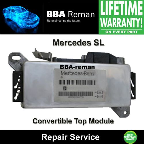 Mercedes sl convertible top module repair service benz soft roof