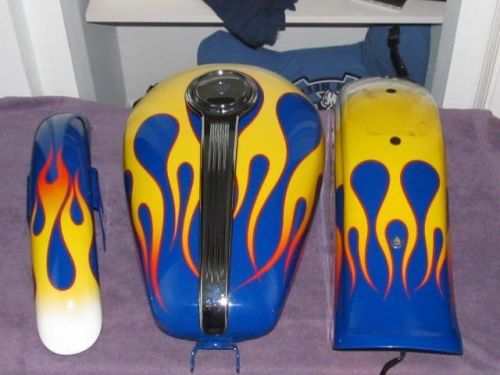 Hd harley sportster radical numbered 34/100 paint set with  brake/ turn lights