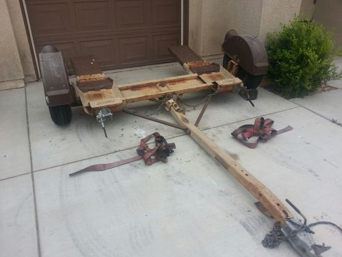 Demco tow it car tow dolly straps included, new tires. ready to use