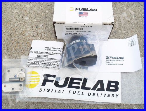 Fuelab 51502-1 universal efi adjustable fuel pressure regulator 25-90 psi black