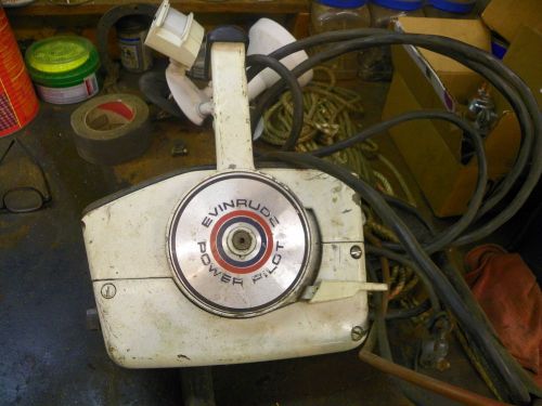 Vintage evinrude power pilot remote control box no reserver good usable shape