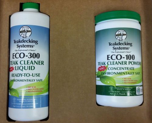Teakdecking systems teak cleaner eco 100 &amp; eco 300