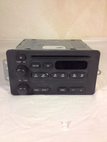 Oem delco chevy cd am fm radio 21000910 22732926 used