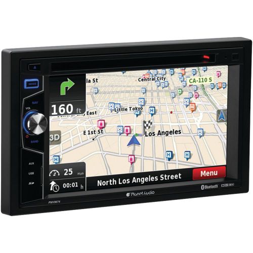 Planet audio pnv9674 6.2" double-din in-dash navigation touchscreen dvd recei...