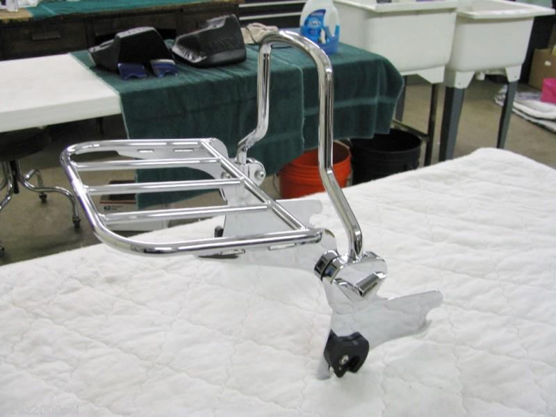 Harley davidson quick detach short sissy bar +luggage rack-1994-2008 tour.