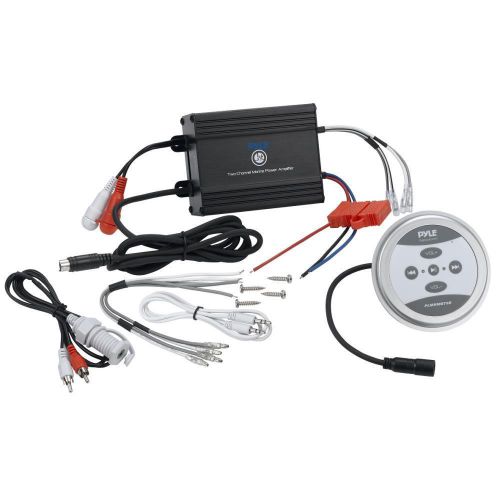 Buy New Pyle PLMRMBT5B Marine Boat 600 Watt Bluetooth Amplifier 2