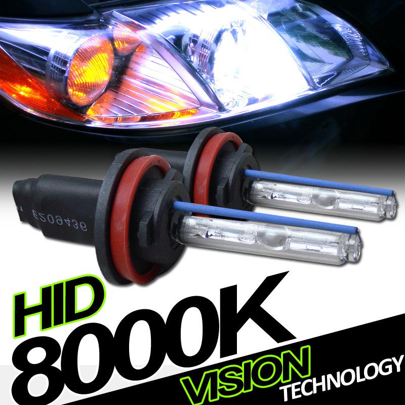 2pc h11/h8/h9 bulb 8000k xenon hid conversion kit w/ ballast fog/driving light 3
