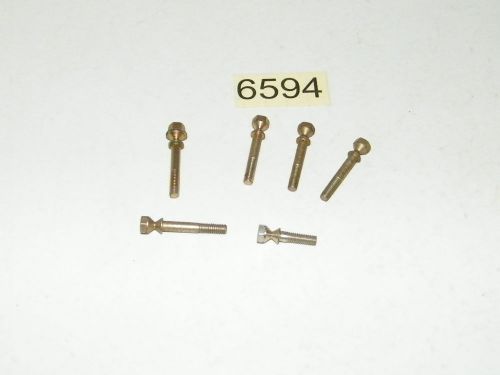 6 misc choke cover retainer breakaway screws bolts 4mm x 32mm .070mm pitch