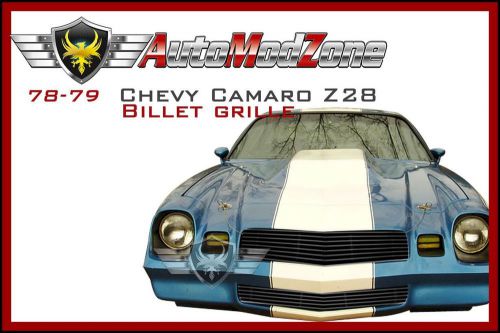 78-81 chevy camaro z28 gloss black billet grille grill insert combo