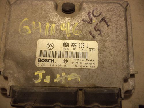 1999 00 vw jetta golf 2.0l mk4 ecu computer 0261204726 06a 906 018 j 06a906018j