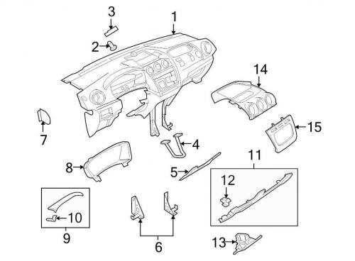 Ford oem radio bezel 9t1z18842bb image 15