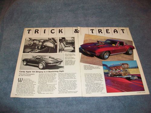 1964 corvette stingray show car article &#039;trick &amp; treat&#039;