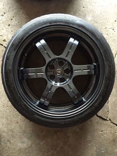 (4) nissan gt-r black edition oem 20" rays eng wheels with tpms nitto nt05