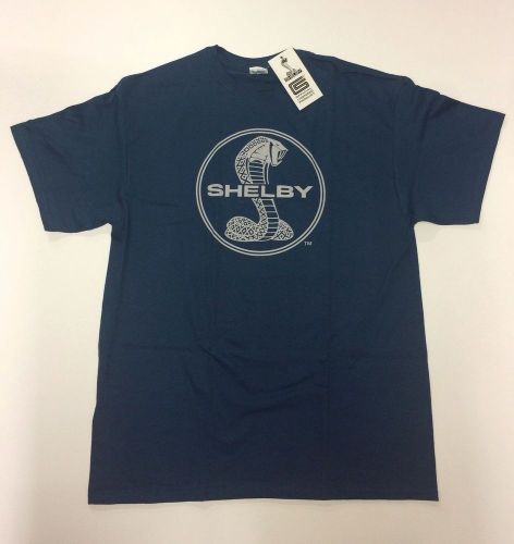 New ford shelby cobra gt500 medium blue size xxl 100% preshrunk cotton shirt