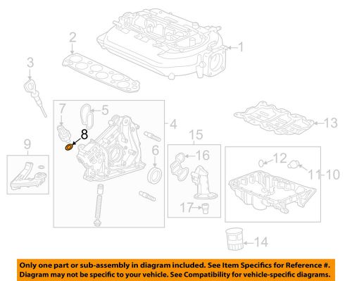 Honda oem 09-16 pilot engine parts-pressure sensor o-ring 91319r70a01