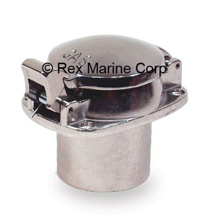 Polished aluminum flip top gas cap fuel fill boats rods crosses to empi 16-6033