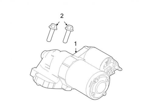 Ford oem starter motor 7h6z11002a image 1