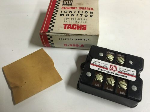 Vintage stewart warner d-990-a monitor 900 tachometers nos tach yenko d990a