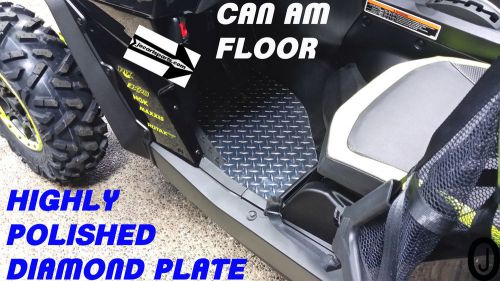 Can am maverick custom cut diamond plate floor boards 2012-16