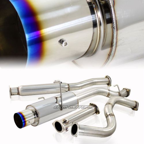 Buy 4.5" Burnt Tip T304 Muffler Catback Exhaust System For 9200 Honda