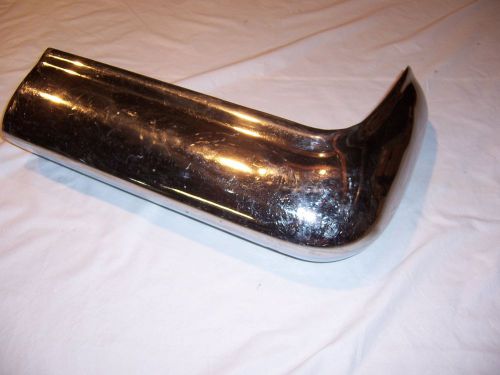 1959 chevy impala rh rear bumper section replate